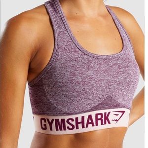 NWT Gymshark XS Flex sports bra ruby marl